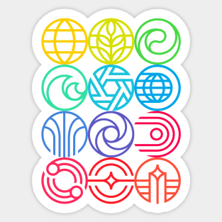 EPCOT Logos Version 2 Sticker